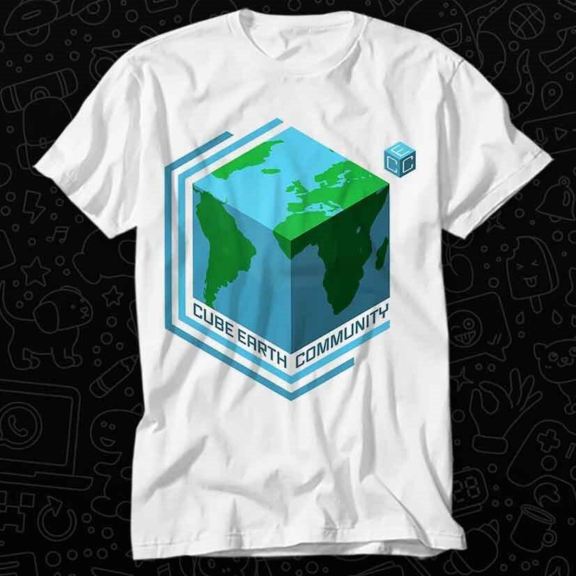 

Cube Earth Community World Is Flat T Shirt 547 4XL