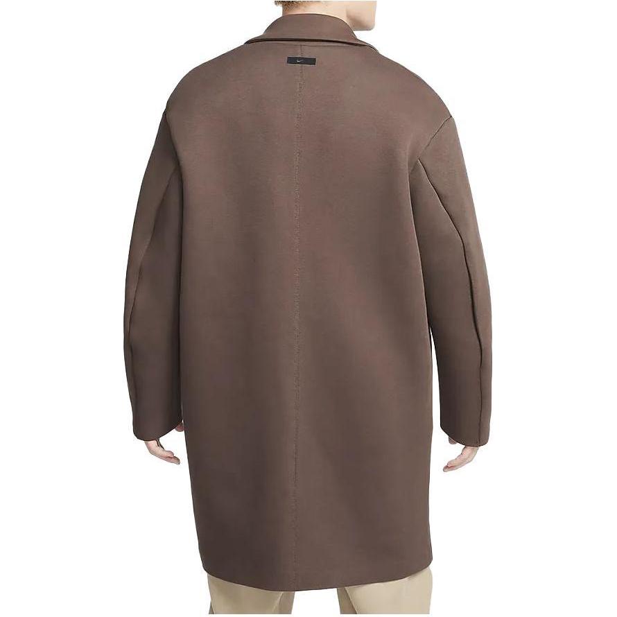 Nike Sportswear Tech Fleece Reimagined Solid Color Suit Collar Casual Loose Windbreaker Men Outerwear Baroque-Brown FN0602-237