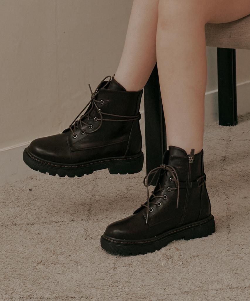 Elizabeth Stuart Basic Lace-Up Boots Ebal157716