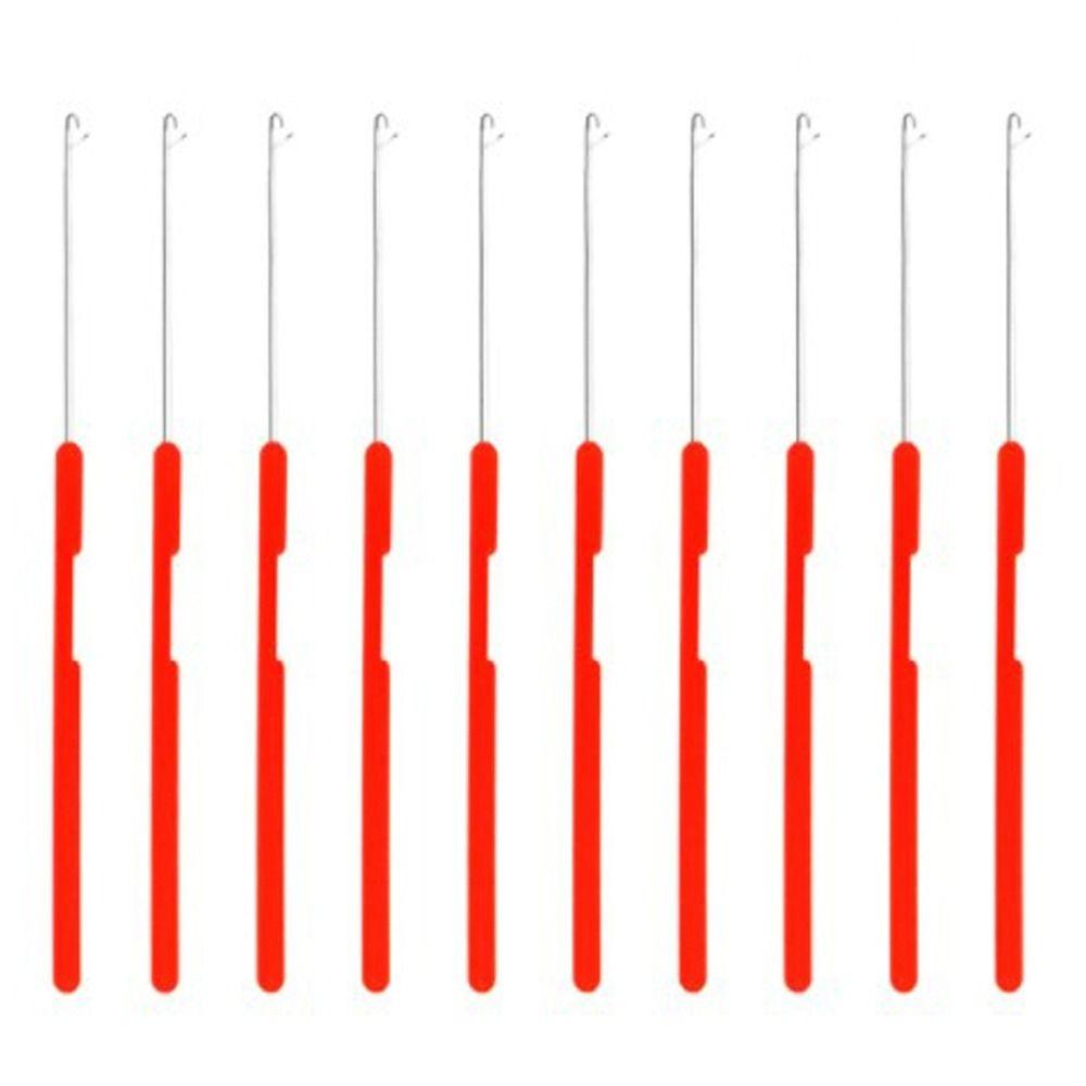 10pcs/set Plastic Crochet Hook Needle Knitting Micro Hook Needle  for Jumbo Braiding