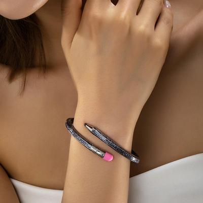 Trendy Pencil Bracelet: Simple, Sleek, and Stylish European & American Design