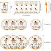 Friendsgiving Decorations Set Serves 25, Friendsgiving Party Decorations Plates and Cups, Thanksgiving Party Decorations, Thanksgiving Decorations