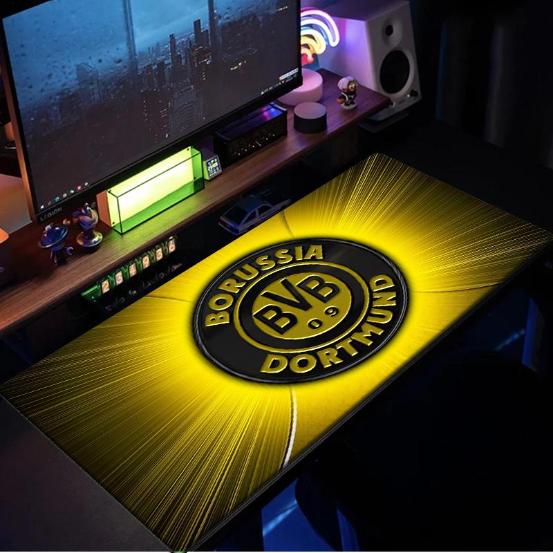 Podkładka pod mysz Borussia Dortmund, gumowa podstawa, mata na biurko do e-sportu, podkładka pod mysz dla graczy i do użytku biurowego, biurko gamingowe, łatwa do czyszczenia mata