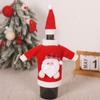Knitted Wool Christmas Wine Bottle Covers Snowman Santa Claus Wine Bottle Bag Ornaments Decorations Party Table Decor Christmas