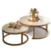 Round Light Luxury Coffee Table for Small Living Spaces