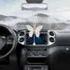 Bling Butterfly Diamond Car Accessories for Women Crystal Car Rear View Mirrors Charms Car Decoration ValentinesDay Gift