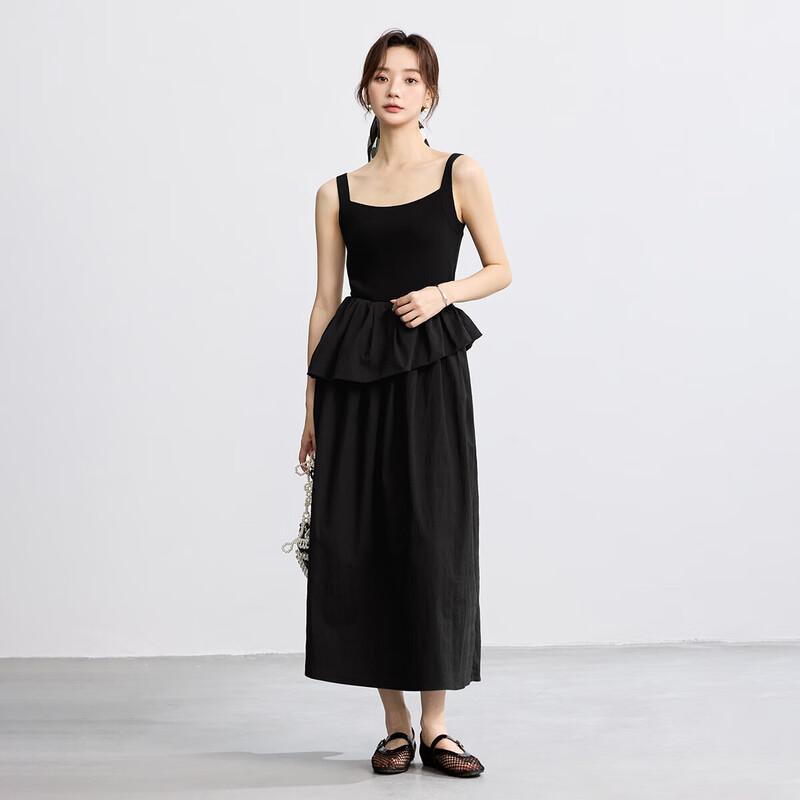 Женская французская юбка-трапеция с рюшами Inman M