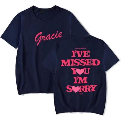 Gracie Abrams I Lost You, I'm Sorry Merch, Short-Sleeved T-Shirt, Fashionable Unisex Round Neck Top