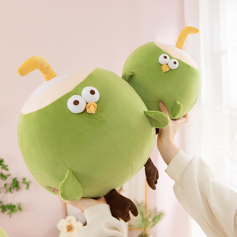 Coconut Chicken Stuffed Animal Doll With Pp Cotton Filling For Childrens Room Decor