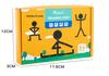 Educational Matchstick Figure Movement Game - Versatile Wooden Toy for Children's Learning and Play