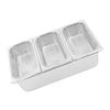Rectangular Stainless Steel Storage Pan with Lid for Buffets Catering Display Container Practical Seasoning Box B03E