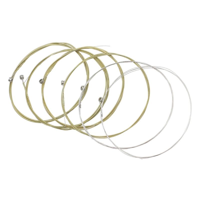 Set of 6 Guitars String Replacements Acoustic Guitar Strings Part Stainless Steel Acoustic Folk Electric Guitar Strings