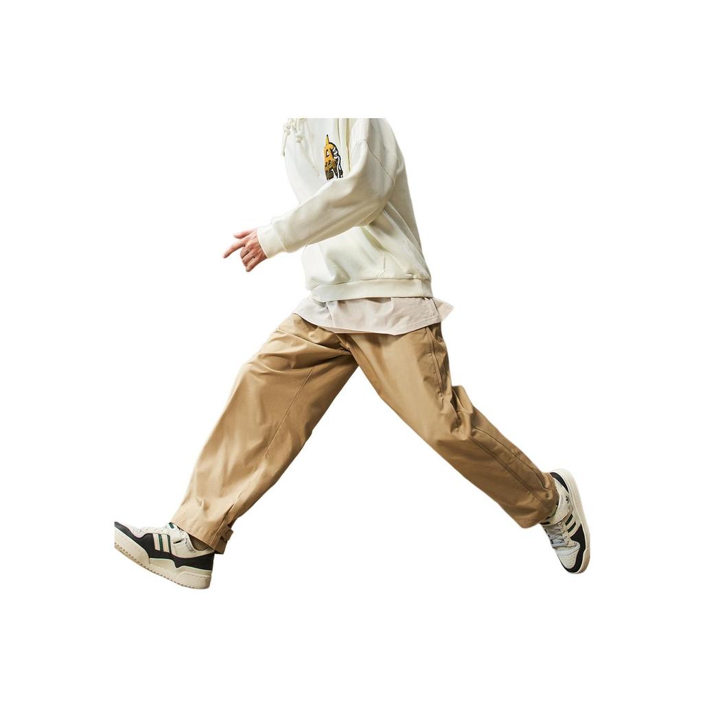 Adidas Originals Trefoil Solid Embroidery Button Badge Sweatpants Men Bottoms Khaki HS7304