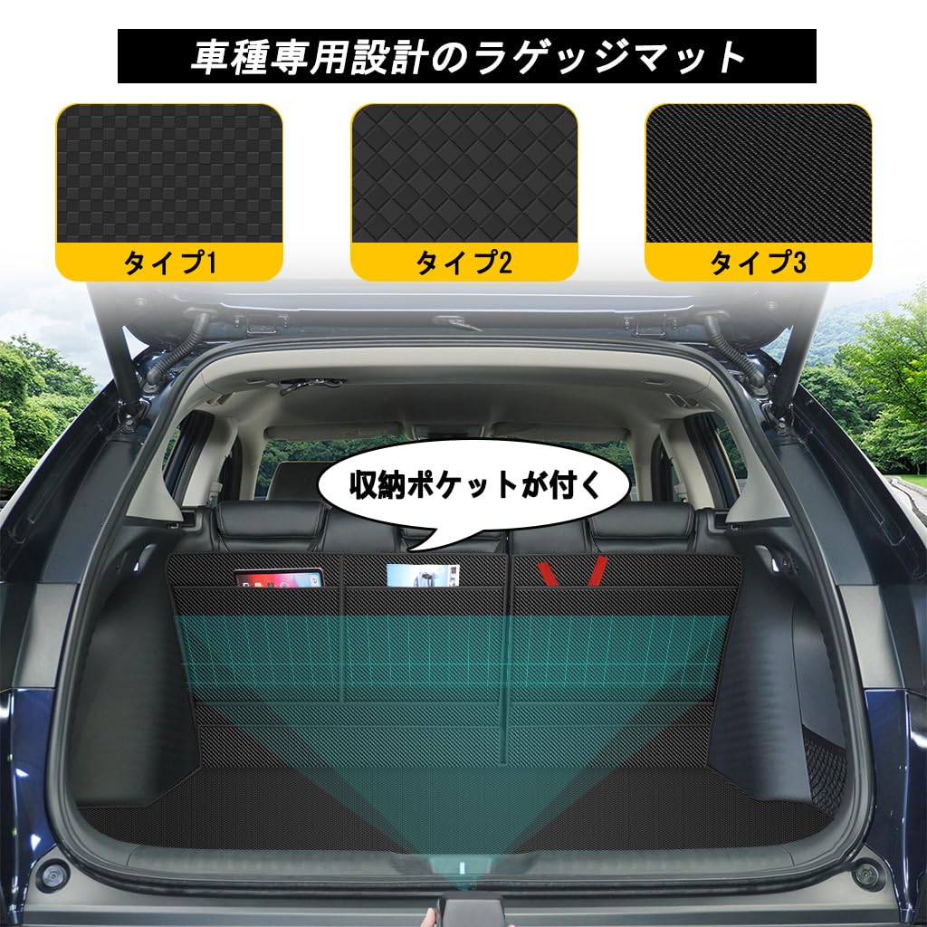 YORKNEIC Honda New Luggage Mat Compatible with RZ Series ZRV Trunk Mat Back Cover Car Model Specific Trunk Mat Rear Back Cover Synthetic Leather