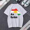 T-shirt Kurdistan Manica corta casual moda larga hip hop Unisex Harajuku Y2K abbigliamento neutro Retro comodo top abbigliamento