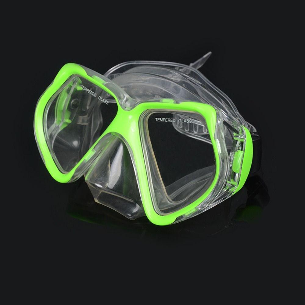 Tempered Glass Snorkel Mask Adjustable Strap Underwater Mask Summer Diving Glasses For Adult