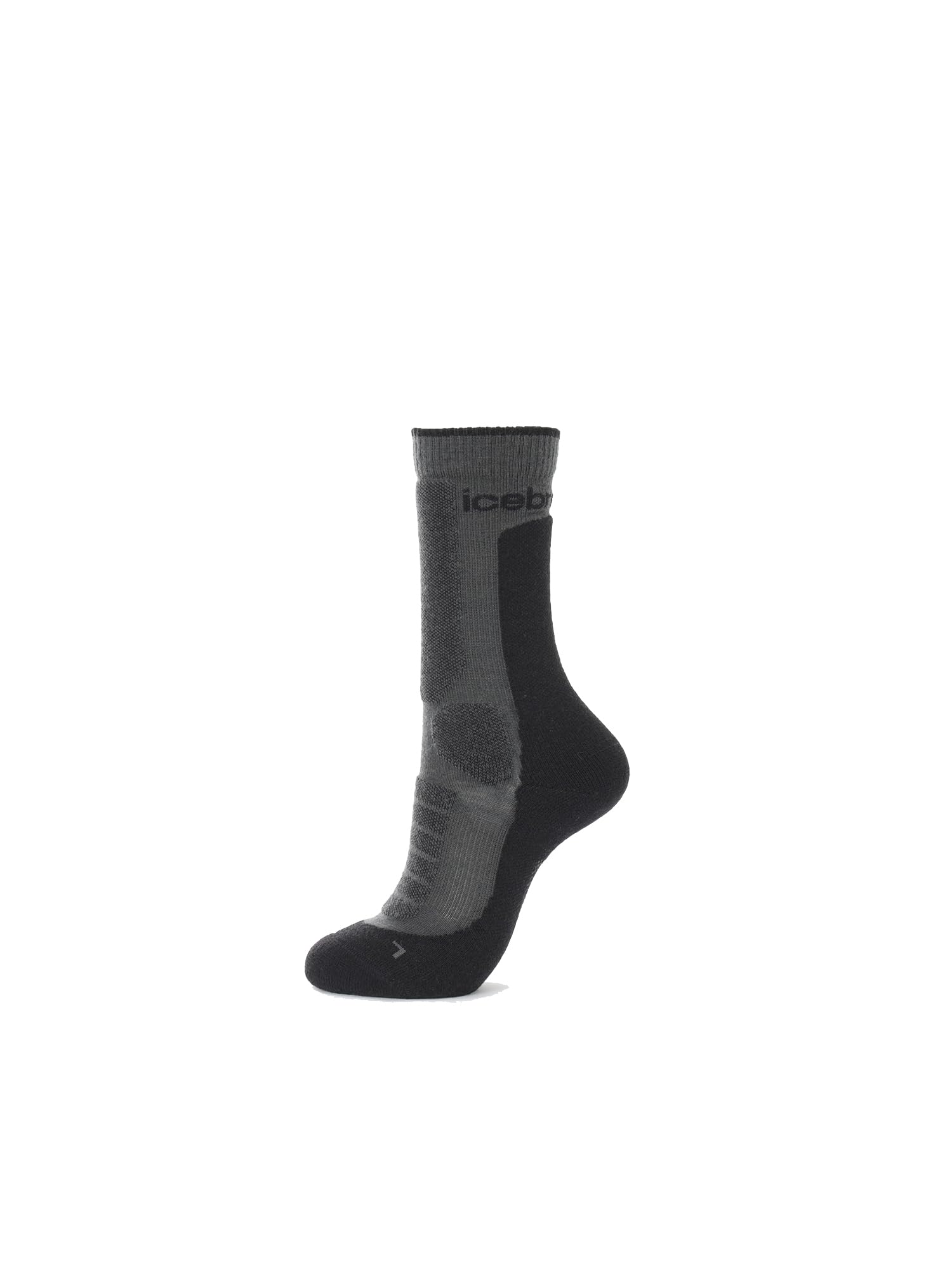 [Icebreaker] [Icebreaker] Women s Merino Hike+ Heavy Crew Socks, Obsidian, Size M