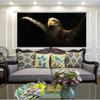 Modernes schwarzes Steinadler-Leinwandgemälde, Tierposter und Drucke, Wandbild für Cuadros, Wohnzimmer, Heimdekoration, ohne Rahmen, ohne Rahmen