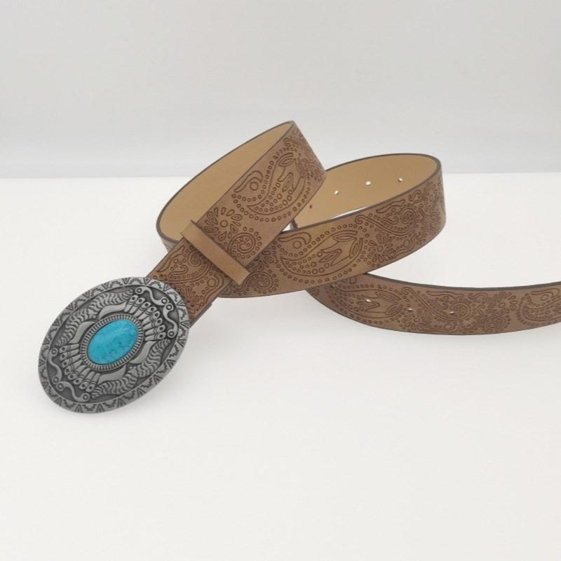 Girls PU Belt Motorcycle Embossed Pattern Waist Belt Fashion Enthusiasts Belt Coat Dress Female Decorative Waistband