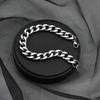 WIDE Men' Chain Silver Chain 55cm Diamond + FREE