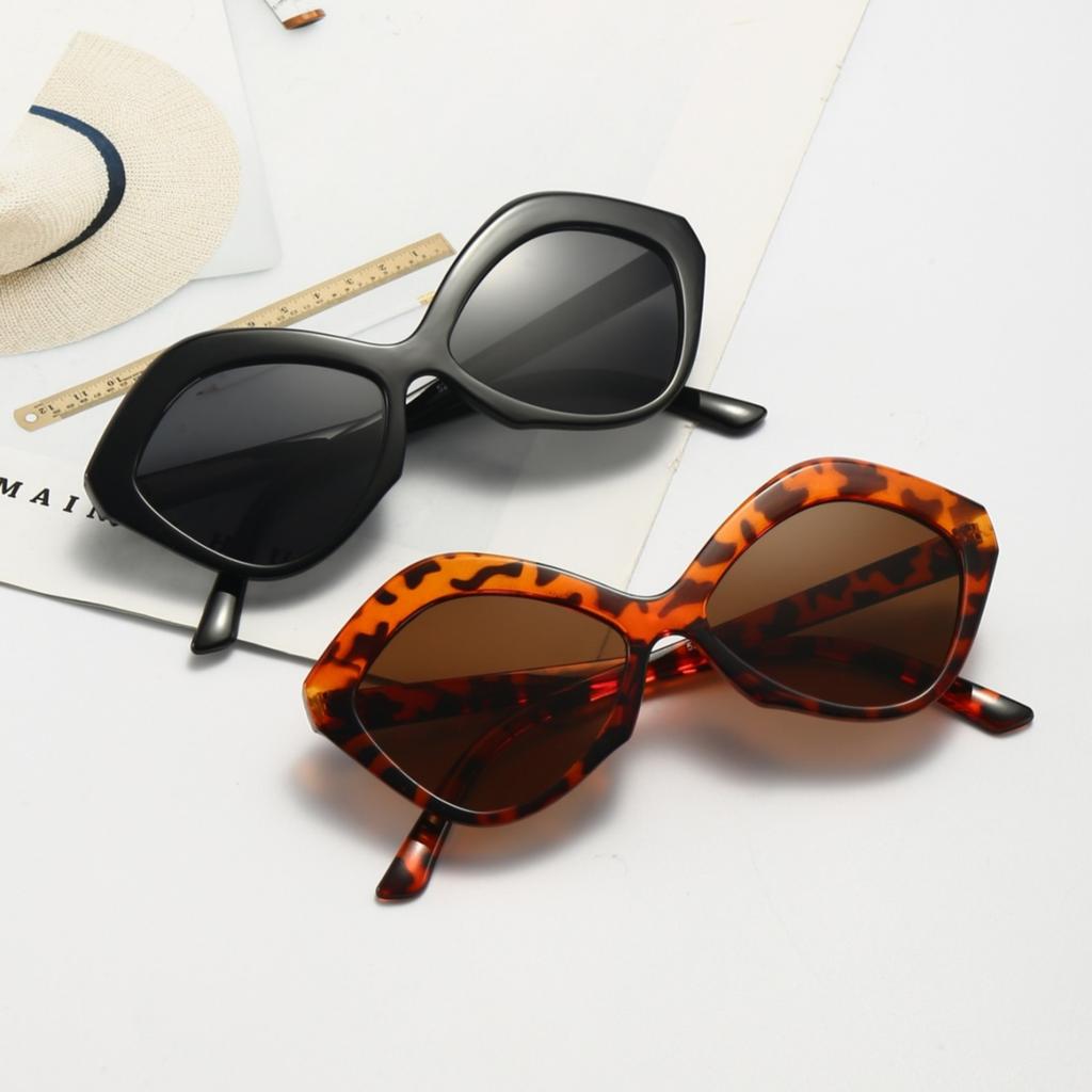 2pcs European and American style unisex round frame Y2K fashionable sunglasses, trendy and versatile, summer sun shading, sun pr