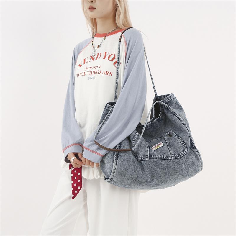 Underarm Bag Denim Shoulder Bag Women's Bag
