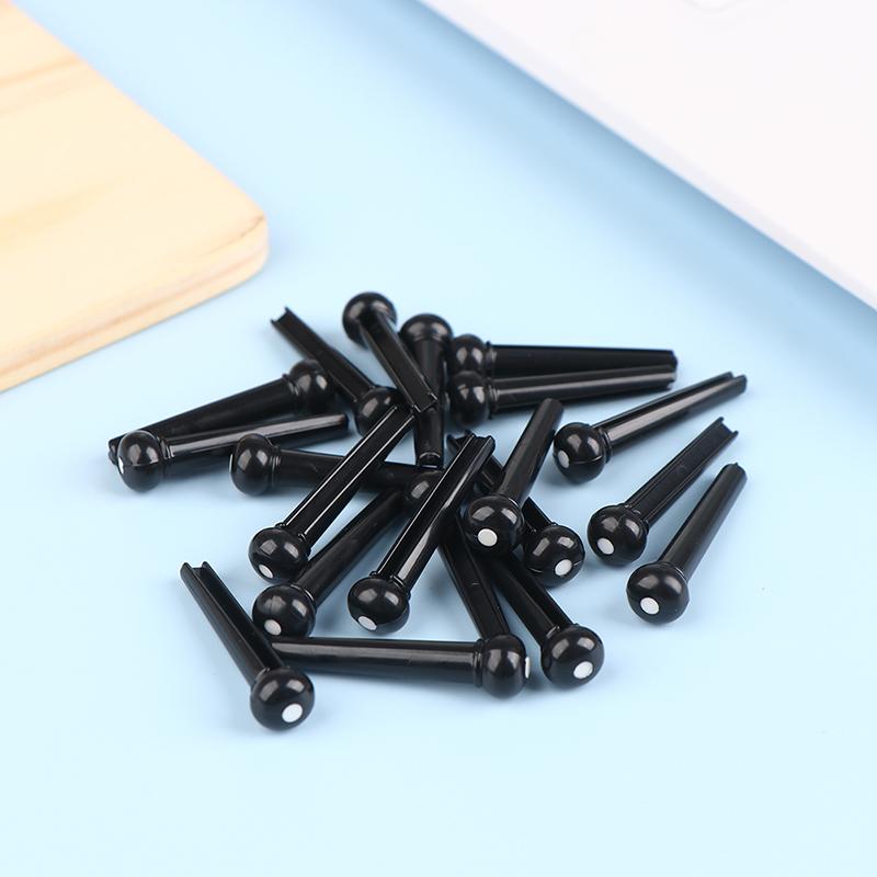 20 stk Akustisk gitar Bridge Pins For 6 Strings Erstatning Plast Avtrekker