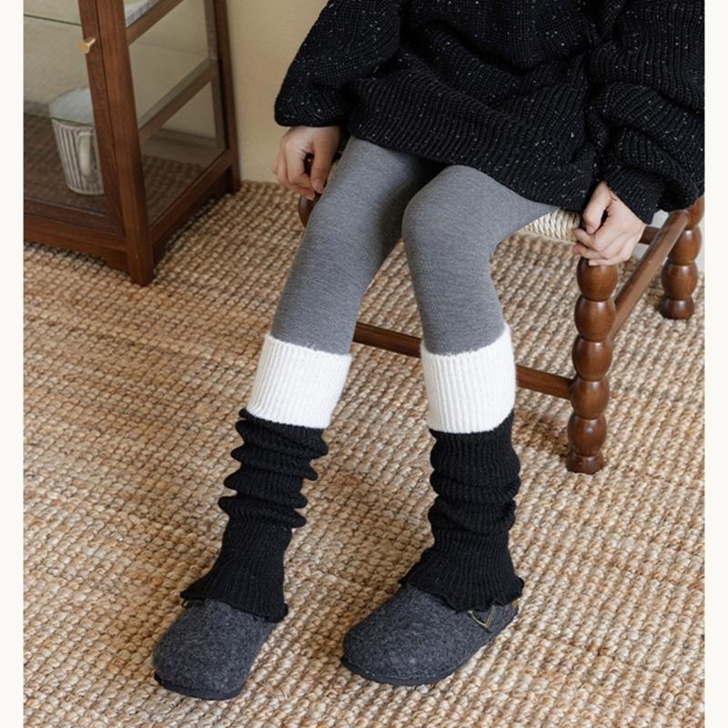 Children's Sweet Leg Warmer Cosy Knitting Fabric Breathable & Stackable for Baby Girls 3 to 13 Year Socks Sleeve