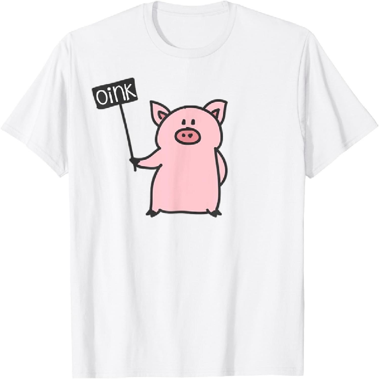 Cute Pig Oink & Piggy Pajama Piglet T-Shirt XXXXXL белый