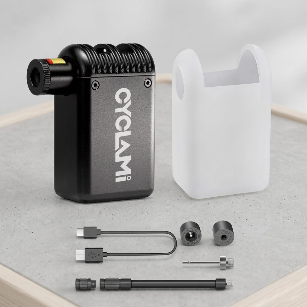 Portable High Pressure Mini Electric Bike Pump Compact Inflatable Pump Cycling Accessories
