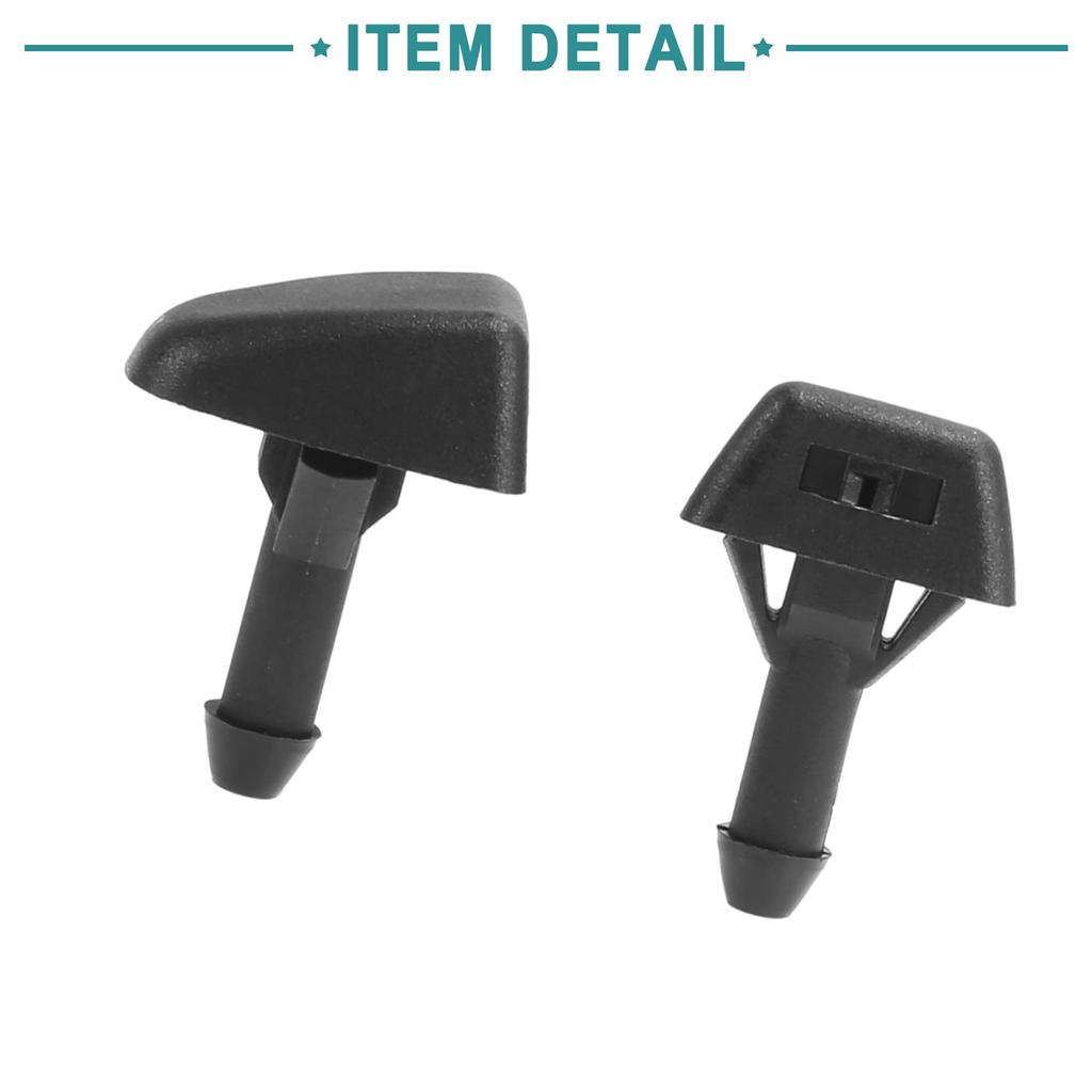 ACROPIX Front Windshield Washer Nozzle Windshield Washer Hose with 4 Connectors 2M Volvo Compatible with S40 Black 7pcs