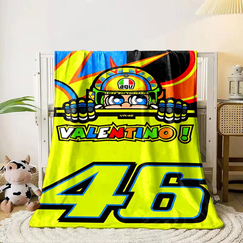 Colorful Racing Helmet Design Blanket for all seasons blanket lunch break throw gift