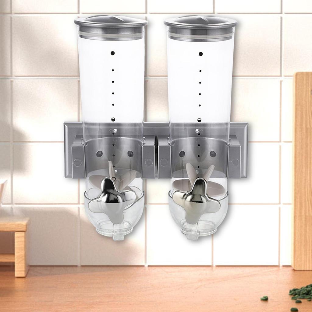 Dry Food Cereal Dispenser Decor Bin Can Versatile Jar Convenient Candy Dispenser Machine for Snack Holiday Home Gift Pantry