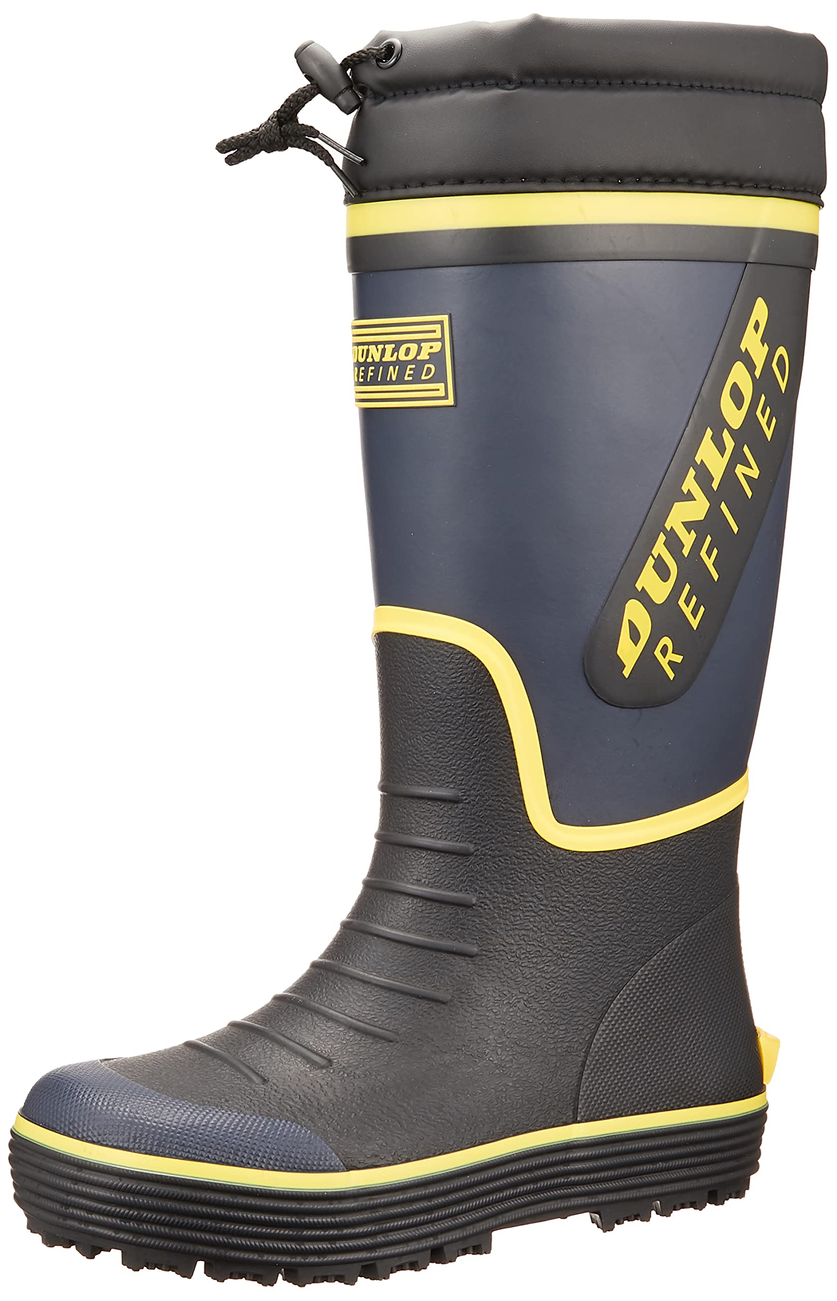 

Lightweight work rain knitted navy [Dunlop Refined] boots, boots, boots, lining, BG0809,