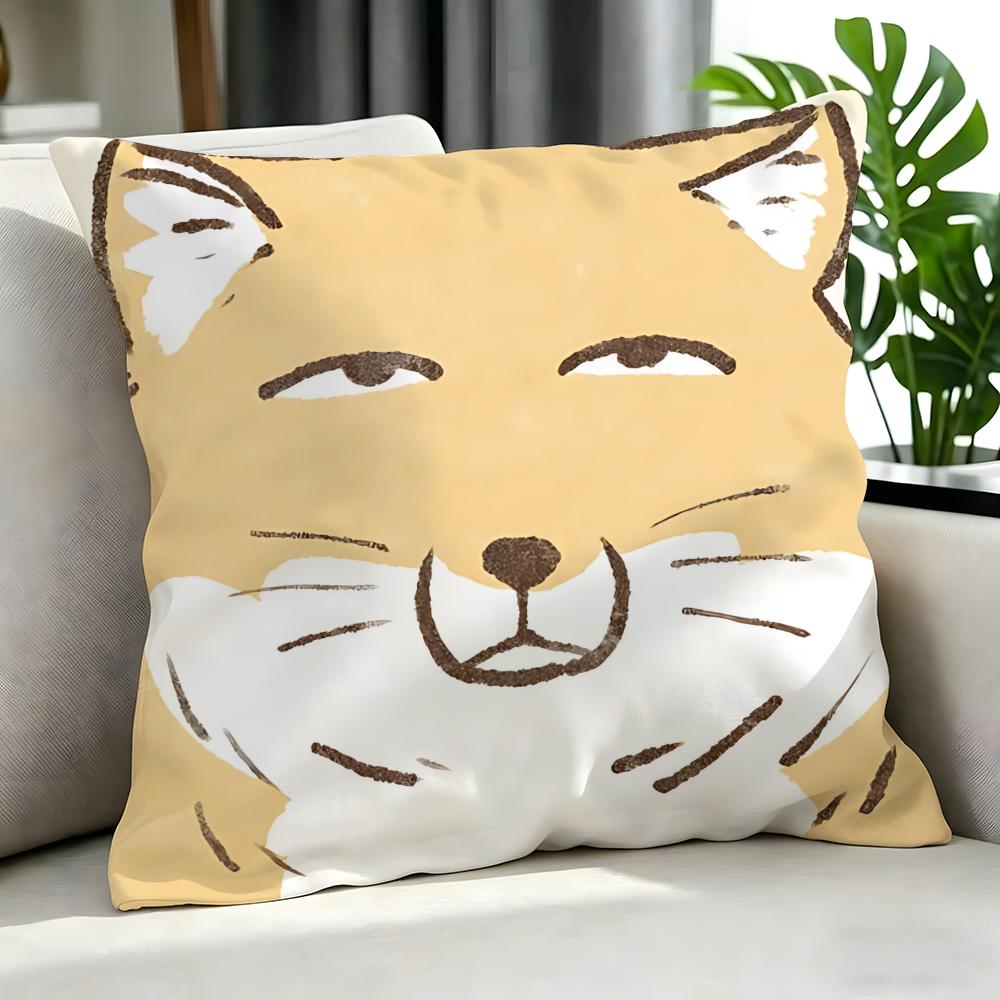 Animal TTibetan Fox Cushion Cover Cushion Cover Set Pcs X X X Pillowcase Decorative Sofa Home Decor