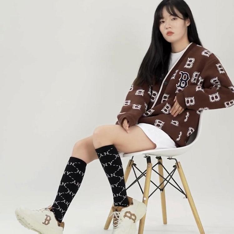 New MLB Base Logo Sweaters Unisex Brown 3AKCM0124-43BRD