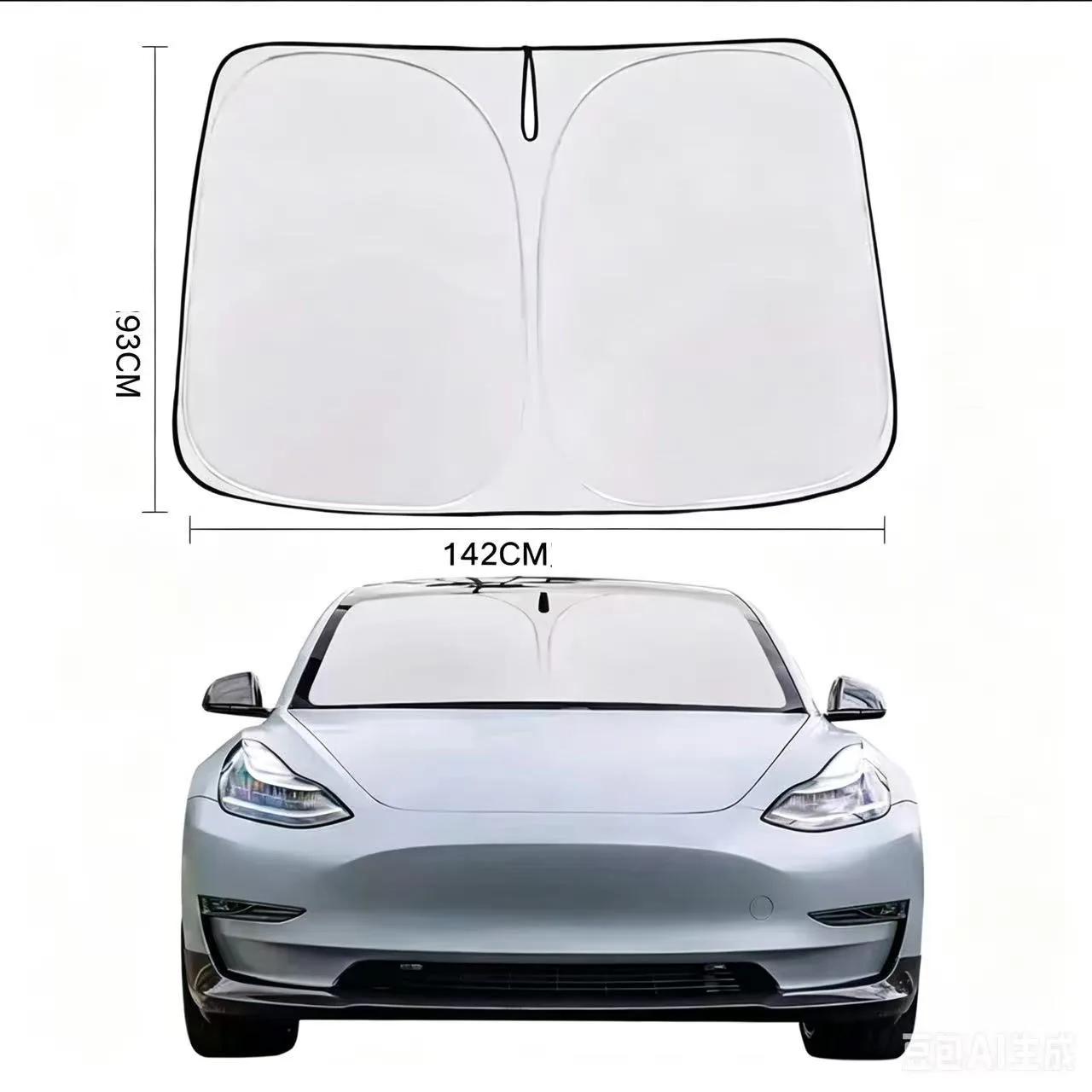 Foldable Silver Coated Car Windshield Sun Shade UV Protection Heat Insulation Front Window Sun Visor Amagi