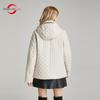 Damejakke MODERN NEW SAGA Spring Tynn bomullsjakke Mote Kortjakke dame hette