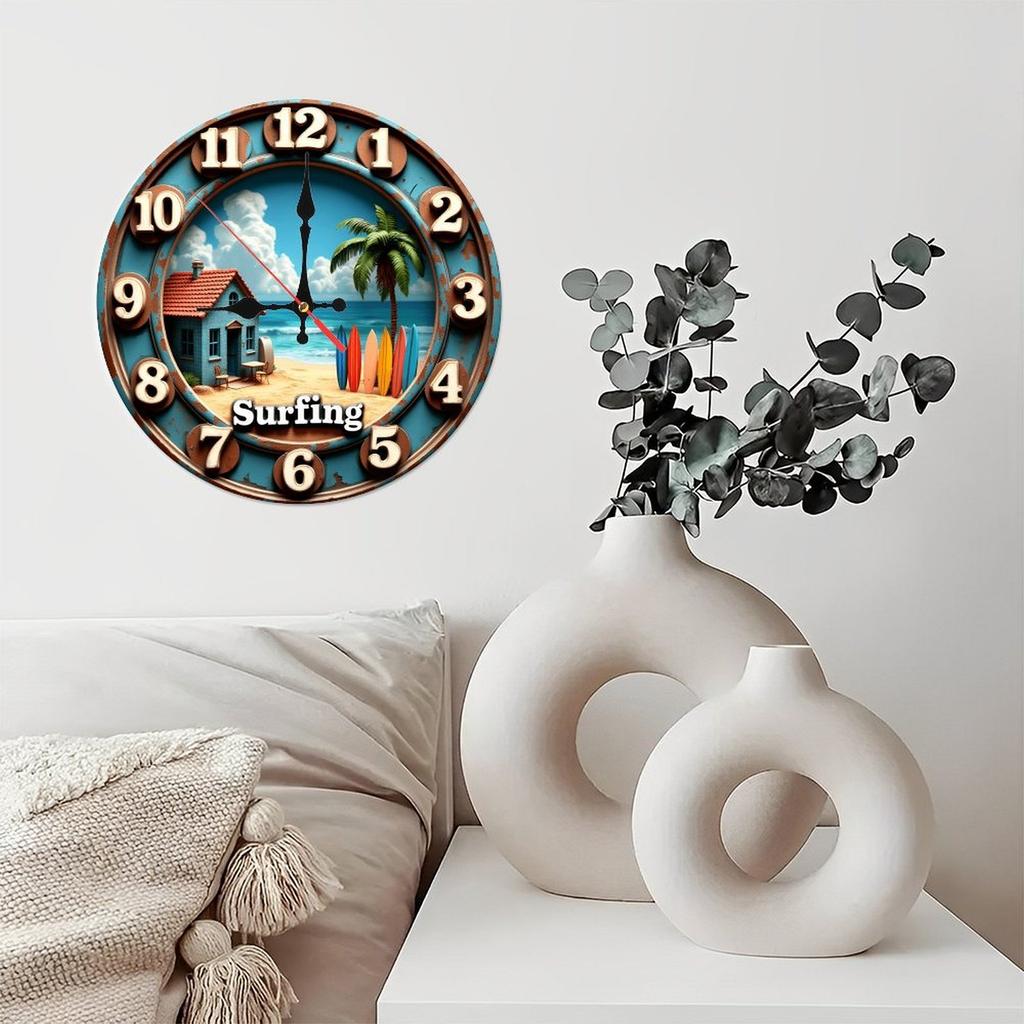 25x25cm Wooden Wall Clock That Helps Create a Routine and Structure In Daily Life