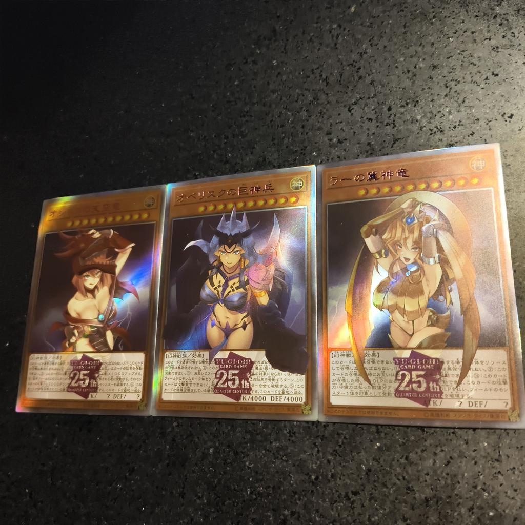 3Pcs/set Yu-Gi-Oh! Mai ValentineDiy Self Control Collect Signature Trading Flash Card Anime Cartoon Original Series Gift