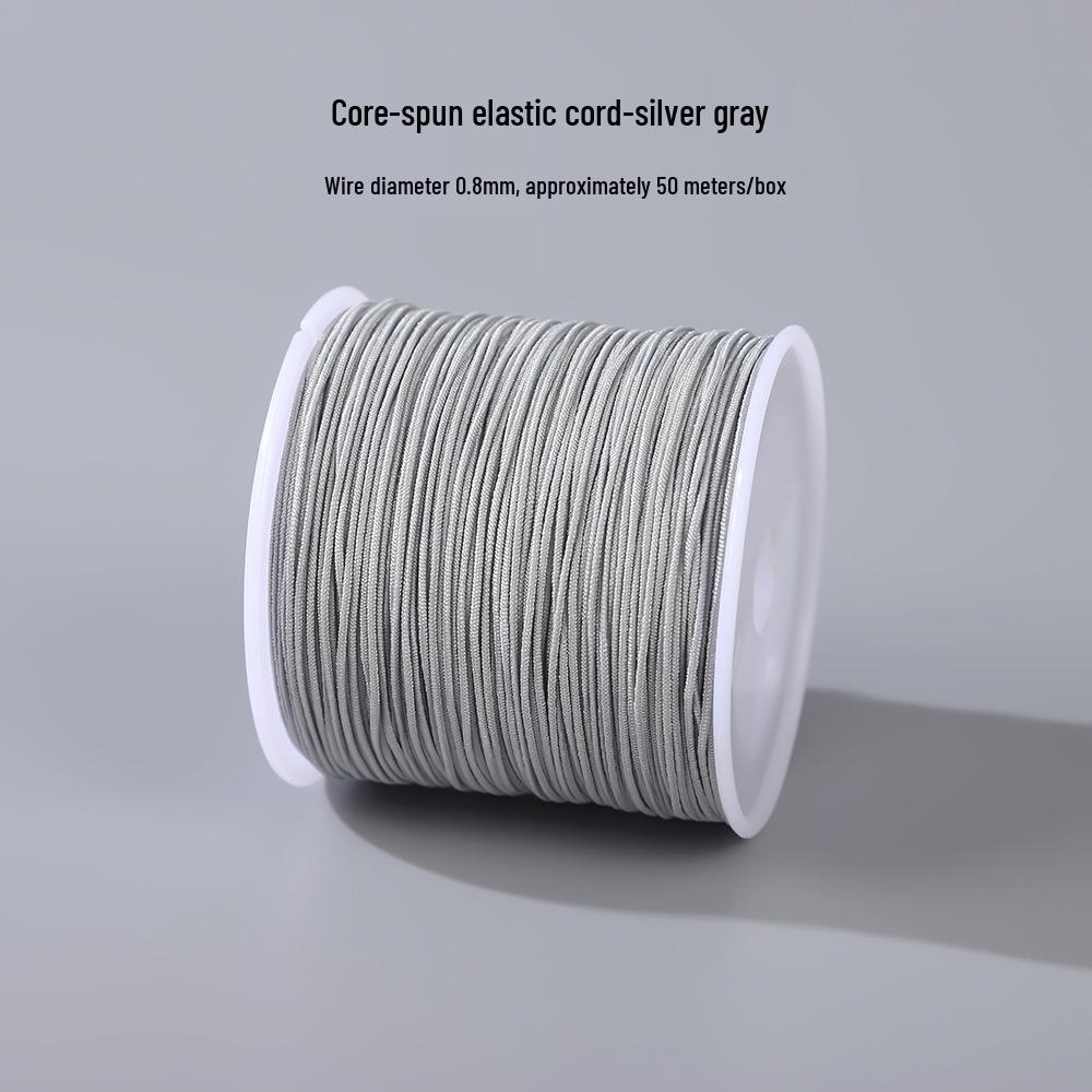 Colorful Core-Spun Elastic Cord for DIY Jewelry & Bodhi Bracelets - Wear-Resistant and Perfect for Knotting