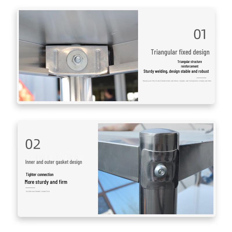 ZISIZ 4-Tier Heavy-Duty Floor Standing Storage Shelf