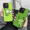 Cute InvaderS Z-Zim Phone Case For iPhone 17,16,15,14,13,12,11 Plus,Pro Max,XS,Colorful Silver Phone Case Funda Cover