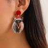 Jewelry Elk Pendant Cat Xmas Earrings Studs Fashion Quicksand Dangle Earrings  New Year