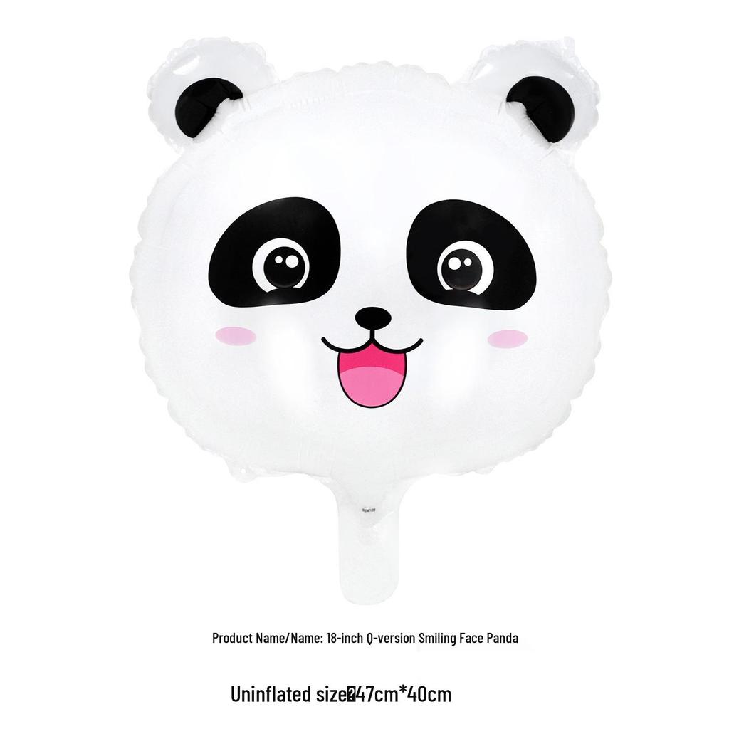 18" New Q Version Kids' Cartoon Animal Foil Balloon for Birthday Decorations