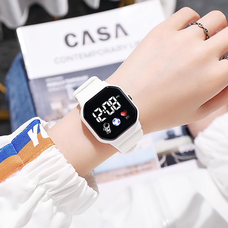 Women's Unicorn Astronaut LED Waterproof Watch - Stylish, Multifunctional Party Timepiece for Students.