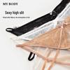 mybody Women's Sexy Lace High-Cut Low-Rise Briefs