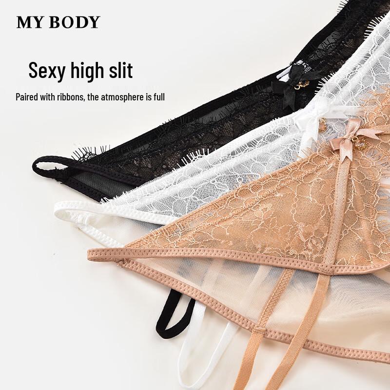 mybody Women's Sexy Lace High-Cut Low-Rise Briefs