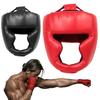 Boxing Helmet Leather Karate Muay Thai Sanda Training Adults Kids Head Guard Taekwondo Helmets Full-Covered Thickened Men Women