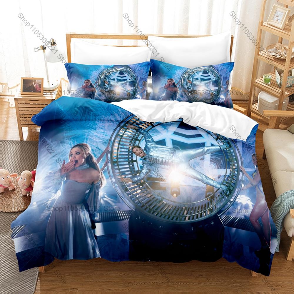 Copripiumino con Stampa al Neon del Palco a Onda Sonora Arcobaleno Logo Eurovision Classico + 2 Federe Set Biancheria da Letto 3 Pezzi Eurofans